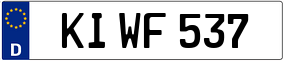 Trailer License Plate